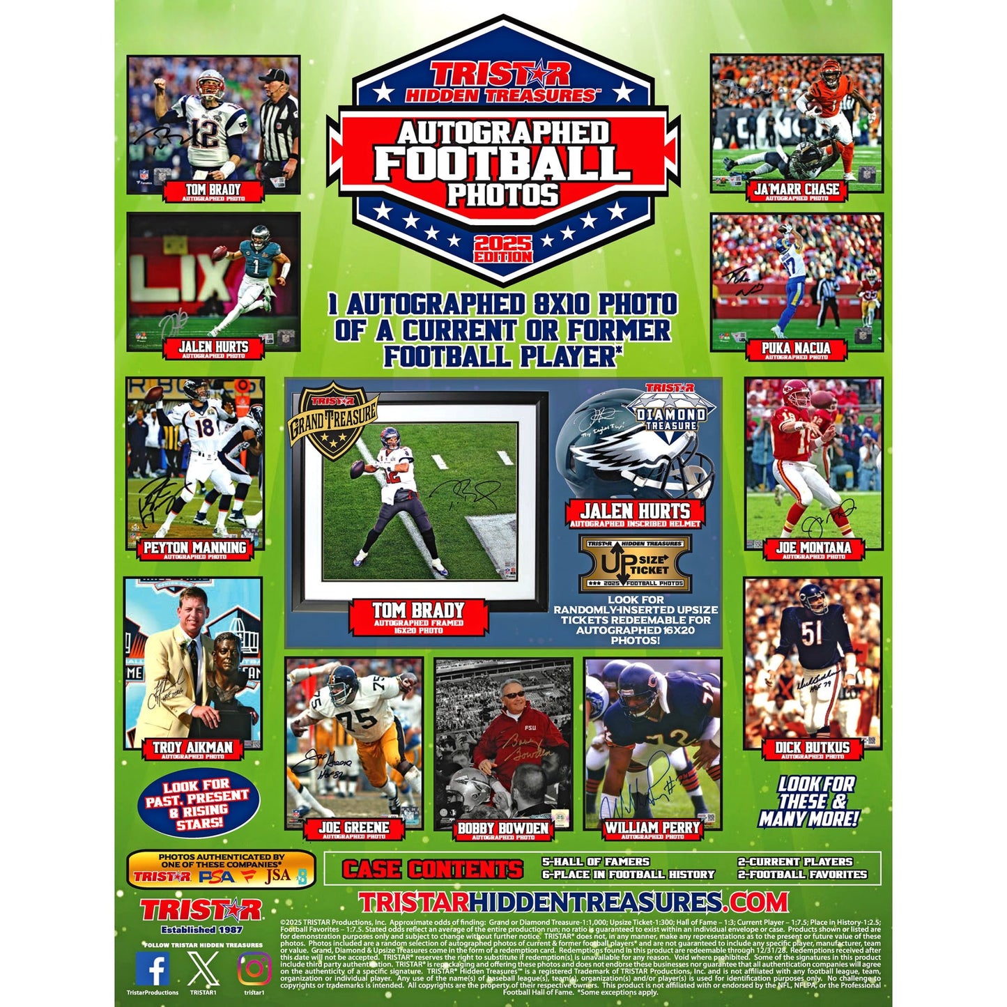 2025 Tristar Hidden Treasures Autographed Photos Football Box (Presell) - Trading Card Market