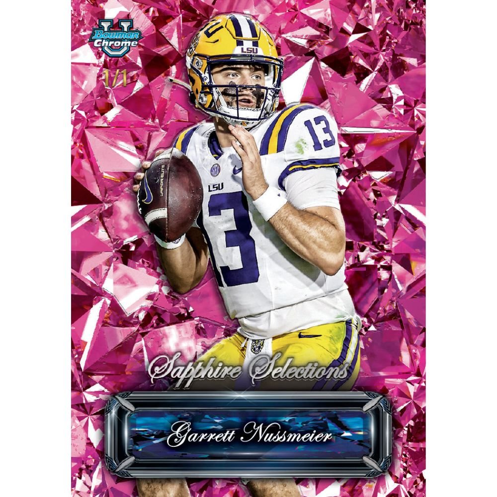2025 Bowman Chrome University Football Sapphire Edition Box - Trading Card Market