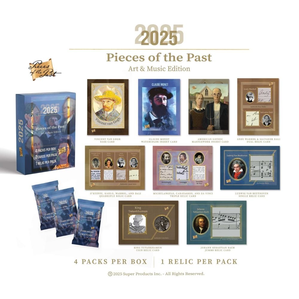 2025 Pieces of the Past Art & Music Edition Box (Back - to - School Sale) - Trading Card Market