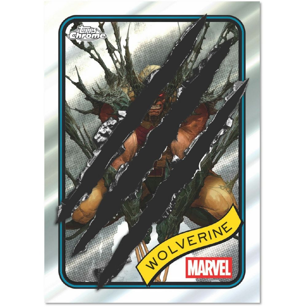 2025 Topps Chrome Marvel Cards - Wolverine Silver