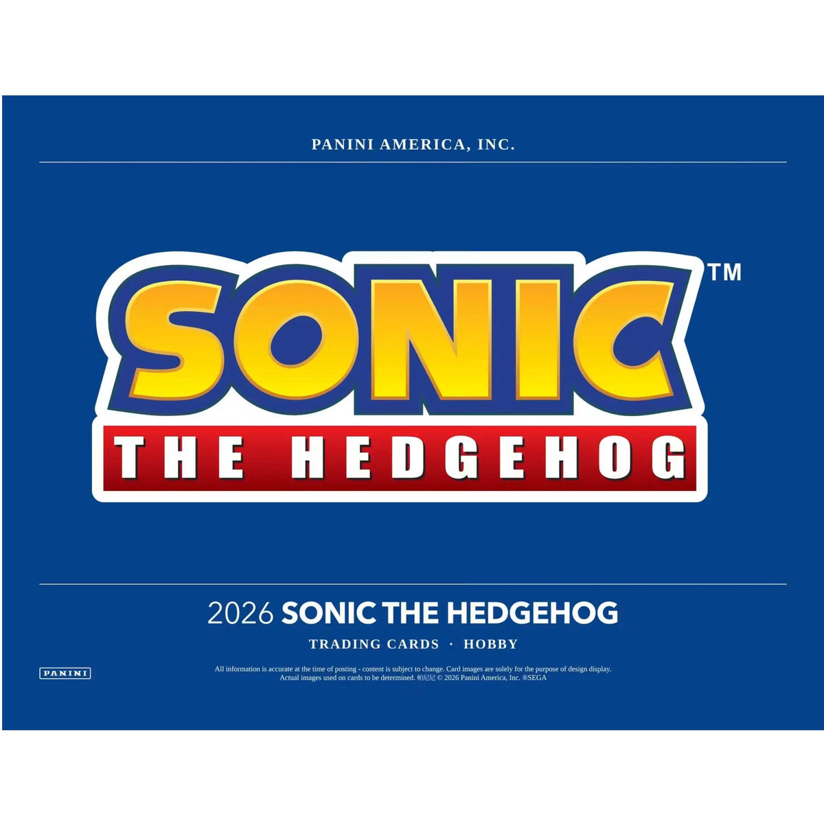 2026 Panini Sonic The Hedgehog Blaster Box (Presell)