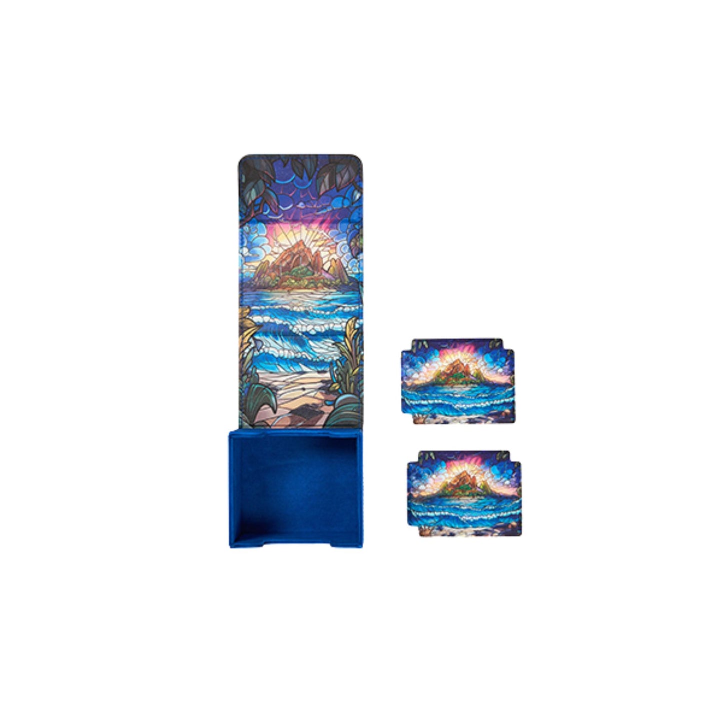 Arcane Fortress Standard Radiant Stained Glass Hidden Island Deck Vault - Trading Card Market
