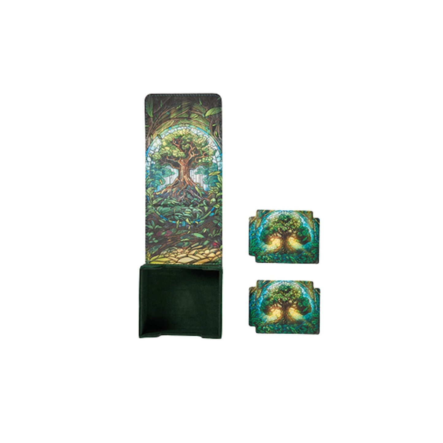 Arcane Fortress Standard Radiant Stained Glass Mythical Forest Deck Vault - Trading Card Market