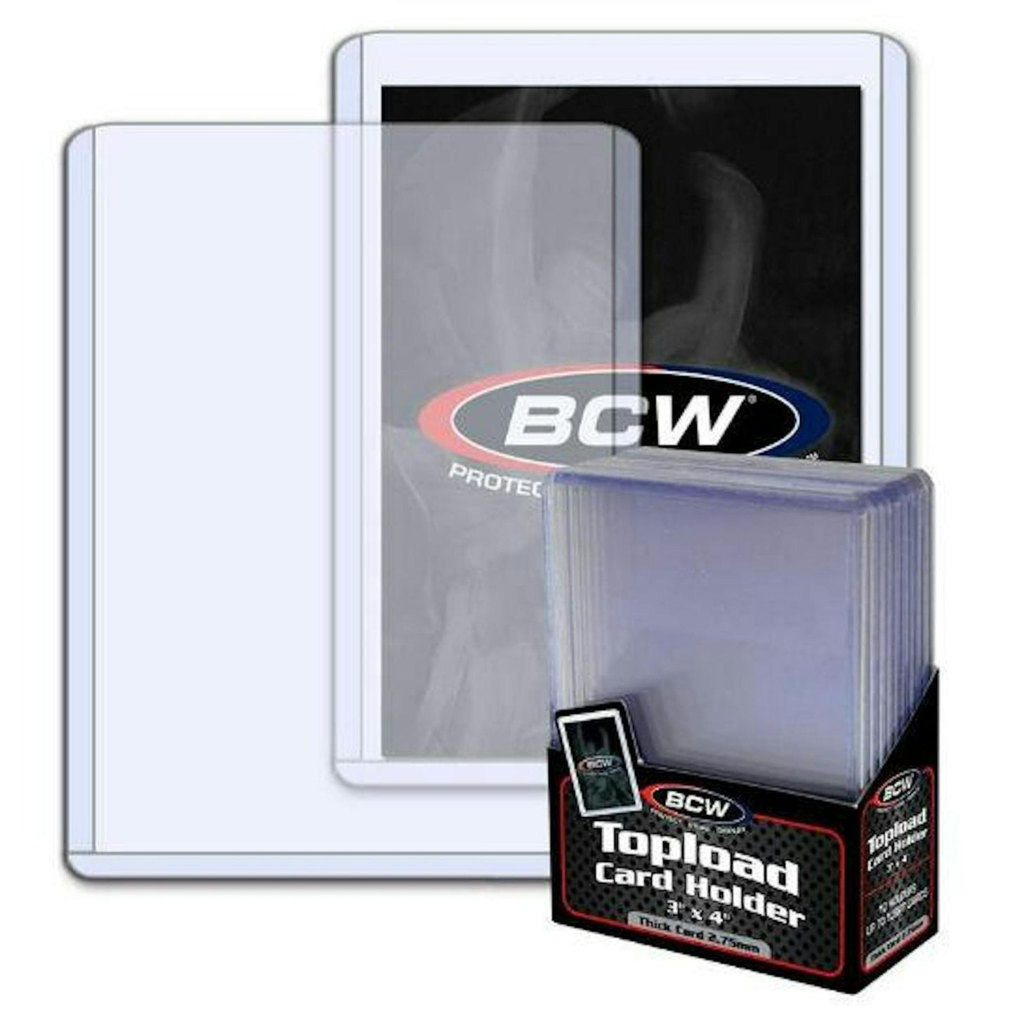 BCW 3x4 Thick 108pt Toploader 10 - Count Pack - Trading Card Market