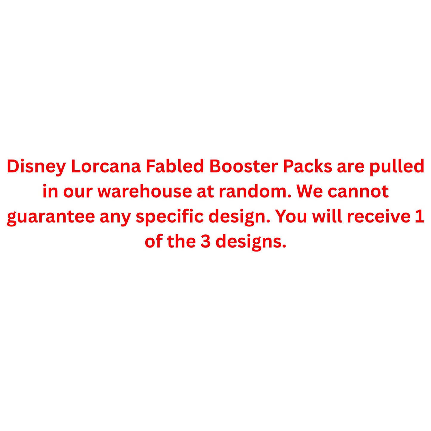 Disney Lorcana Fabled Booster Pack - Trading Card Market