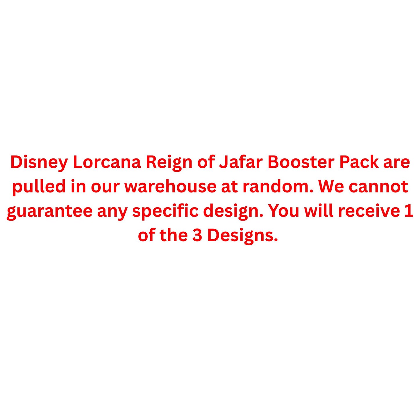 Disney Lorcana Reign of Jafar Booster Pack - Trading Card Market