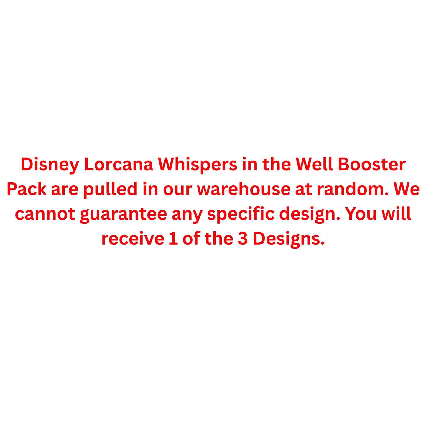 Disney Lorcana Whispers in the Well Booster Pack - Trading Card Market