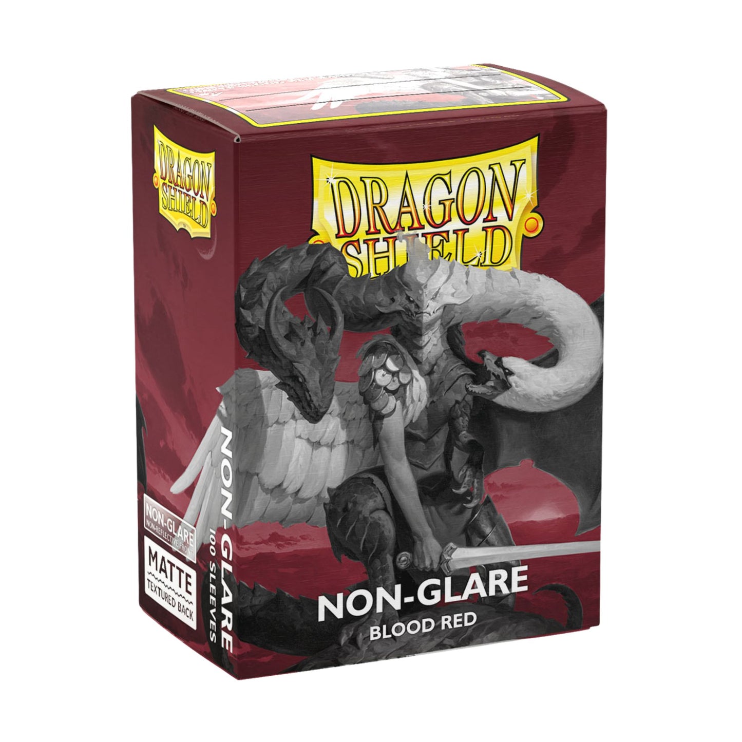 Dragon Shield Standard Matte Non - Glare Blood Red Sleeves - Trading Card Market