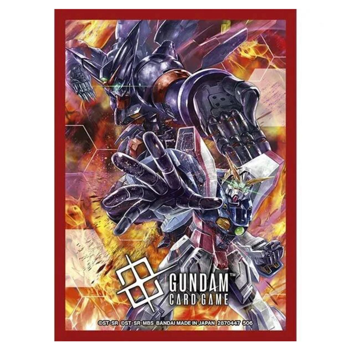 Gundam Card Game Official Deck Protector Card Sleeves Shining Gundam vs Master Gundam