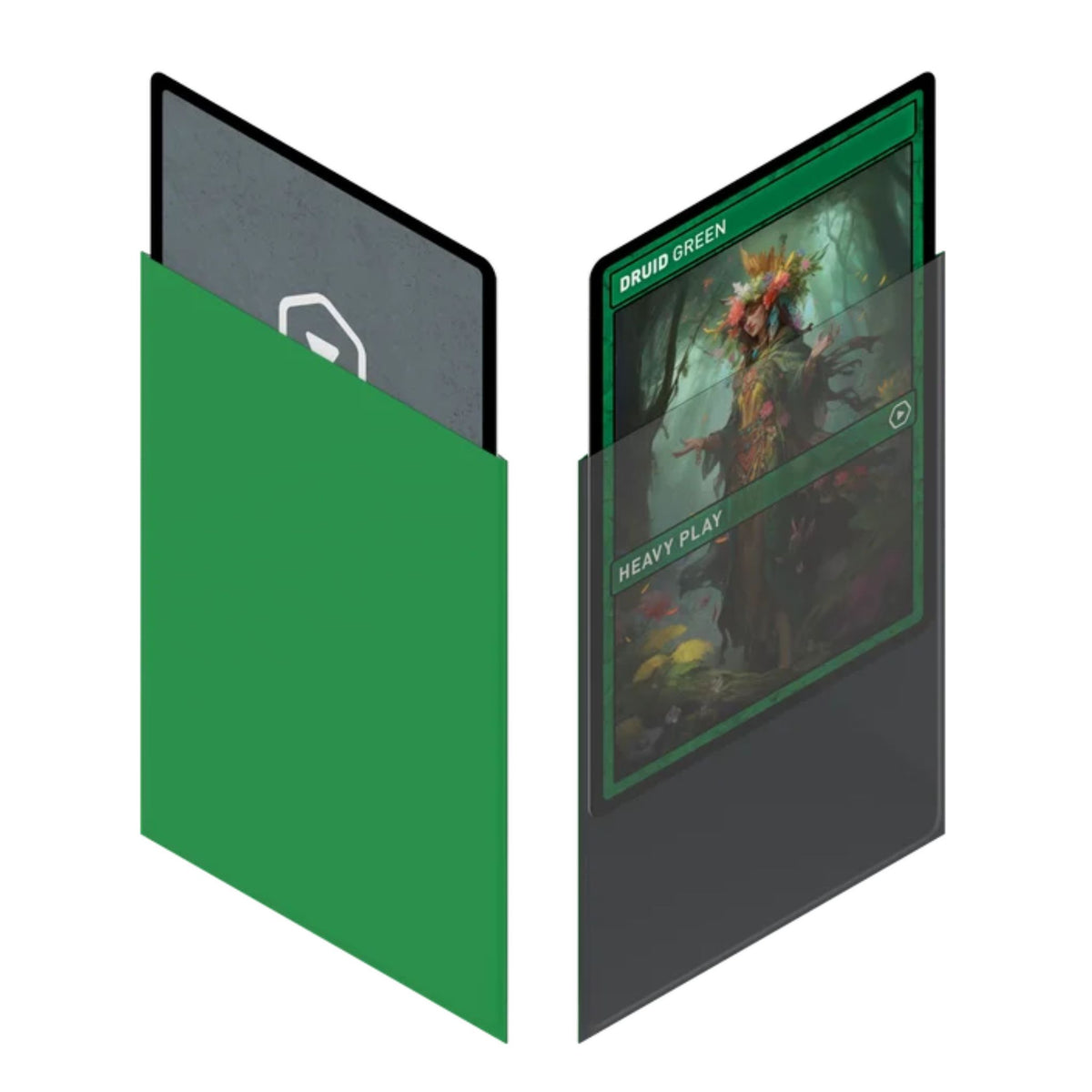 Heavy Play Druid Green Spike Sleeves - Trading Card Market