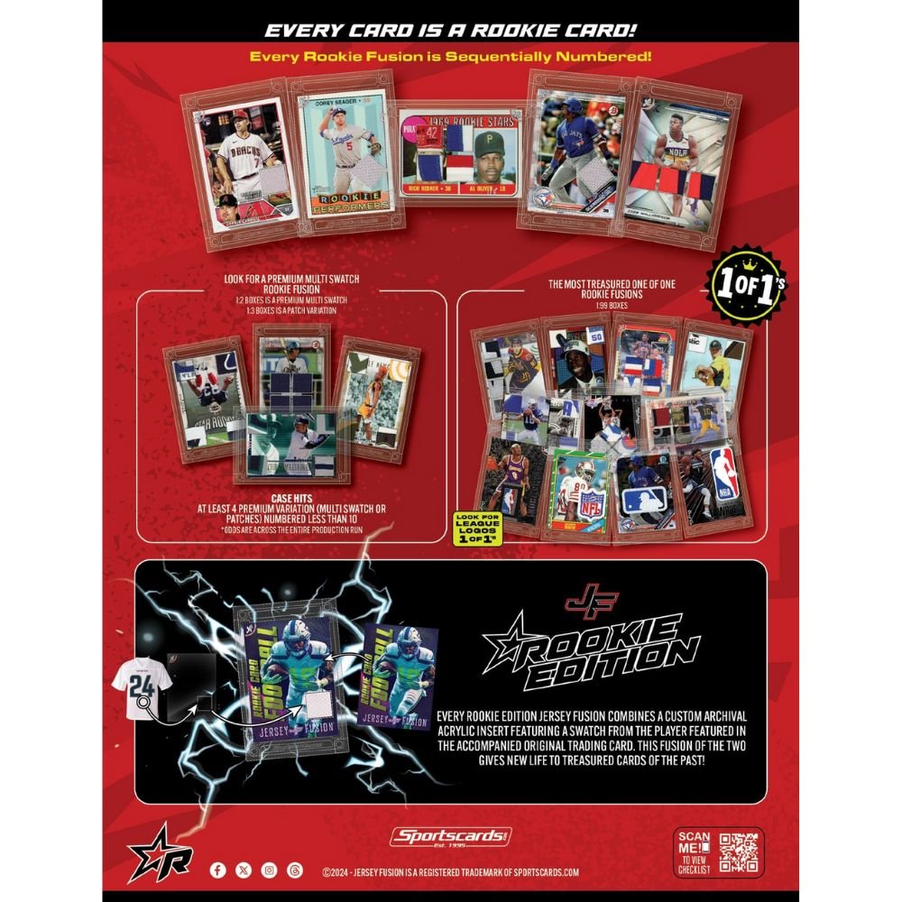 Jersey Fusion Rookie Edition Hobby Box (Back - to - School Sale) - Trading Card Market