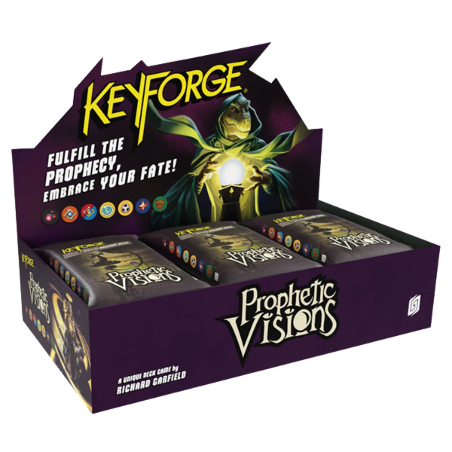 KeyForge Prophetic Visions Archon Deck Display Box - Trading Card Market