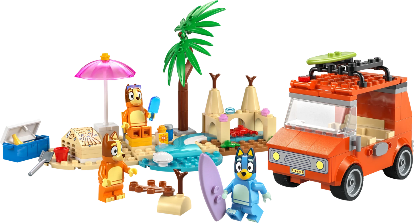 LEGO Bluey Bluey's Beach & Family Car Trip - Trading Card Market