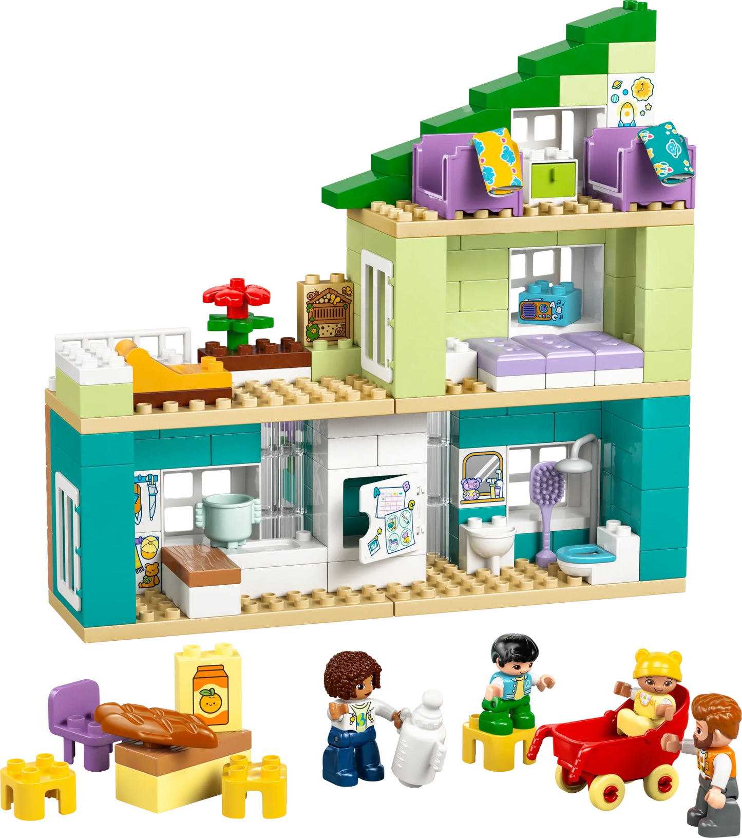 LEGO DUPLO Town 3 in 1 Modern Family House with Figures - Trading Card Market