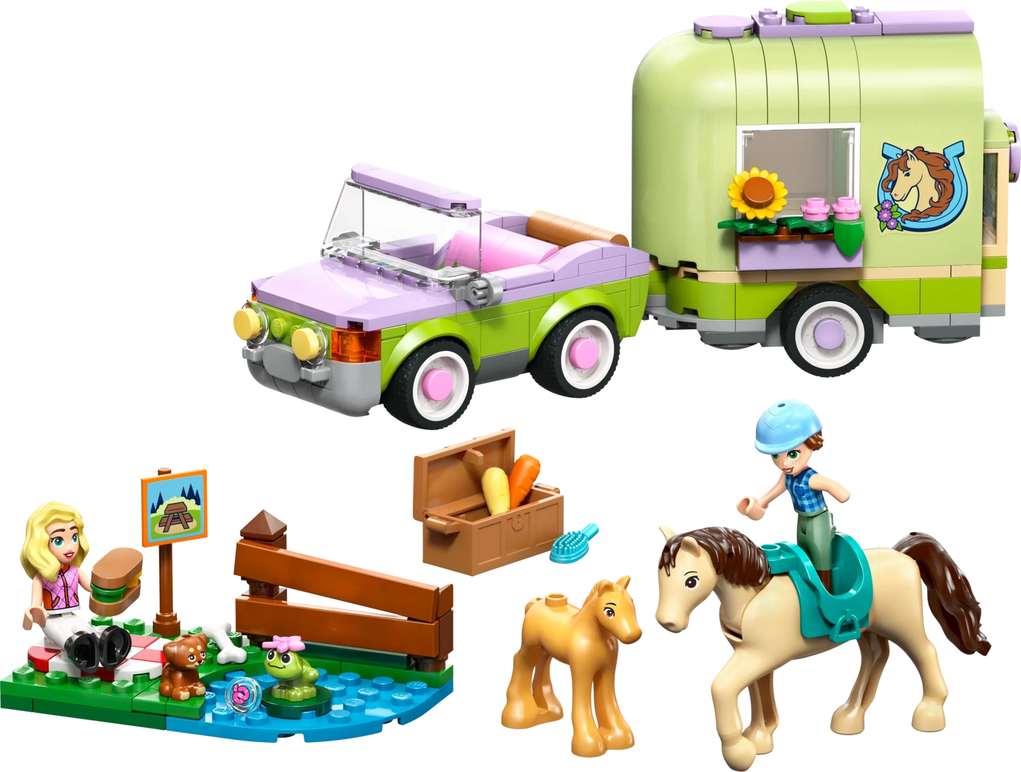 LEGO Friends Horse & Baby Foal Trailer - Trading Card Market
