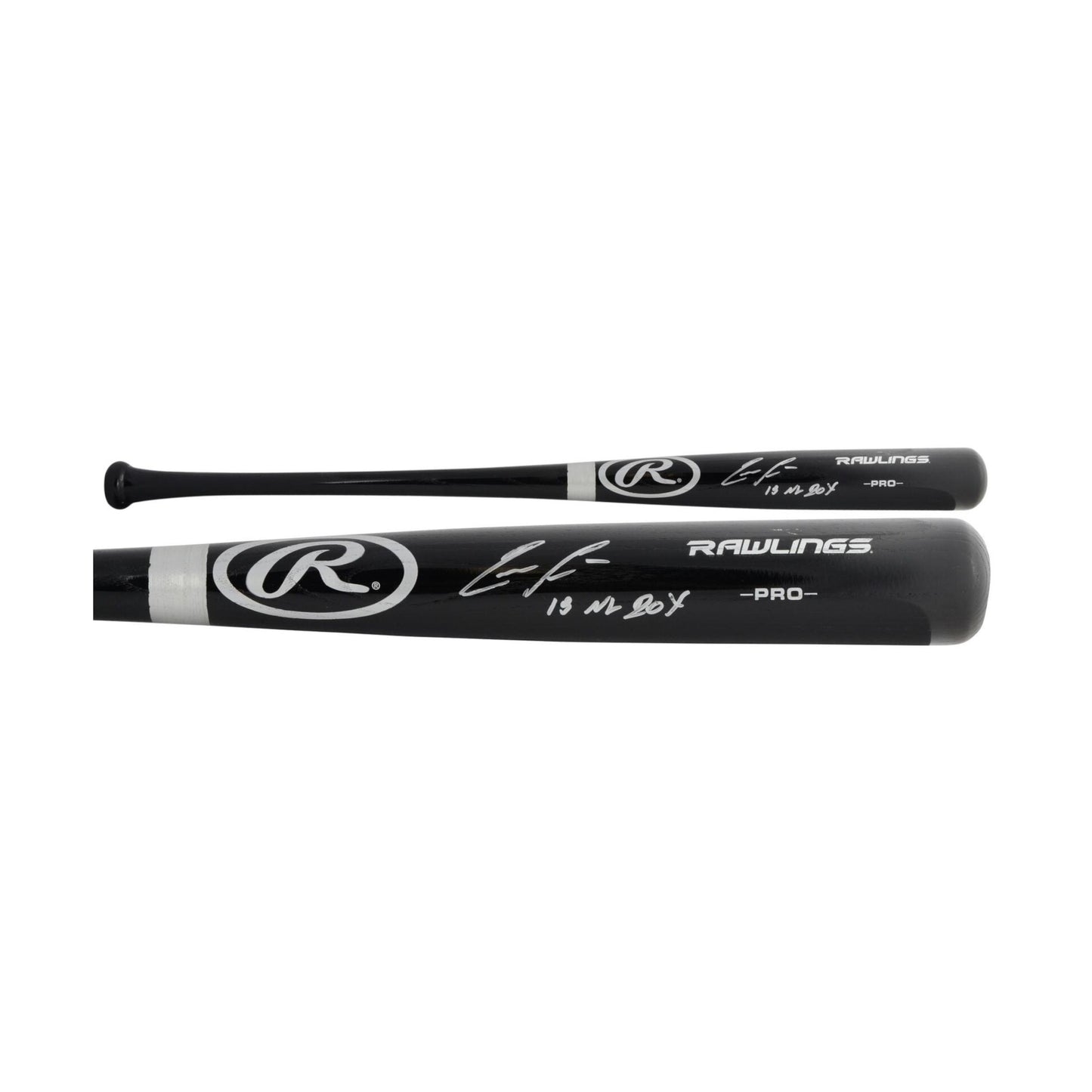 Ronald Acuna Jr. Autographed "2018 NL ROY" Rawlings Pro Black Baseball Bat