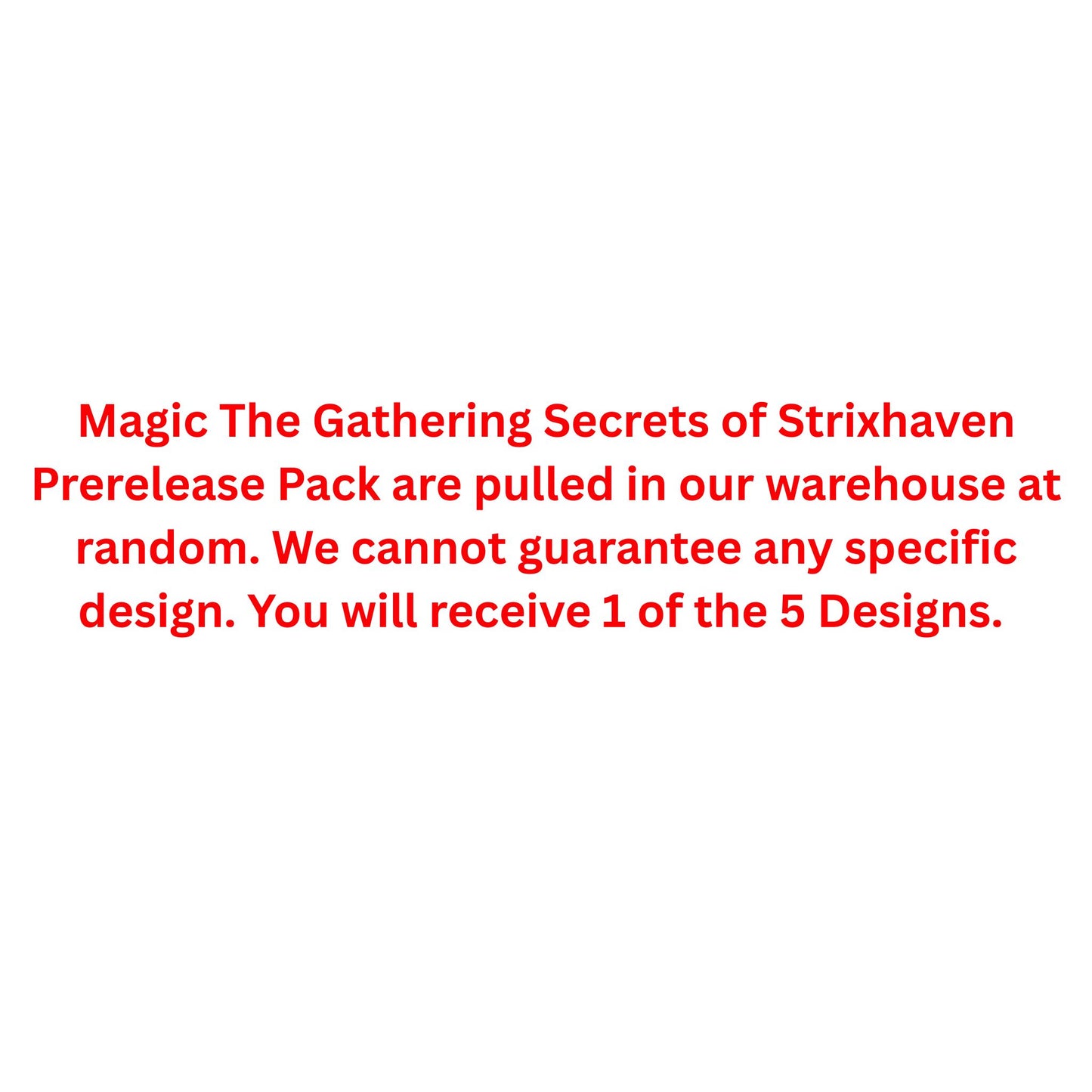 Magic The Gathering Secrets of Strixhaven Prerelease Pack - Trading Card Market