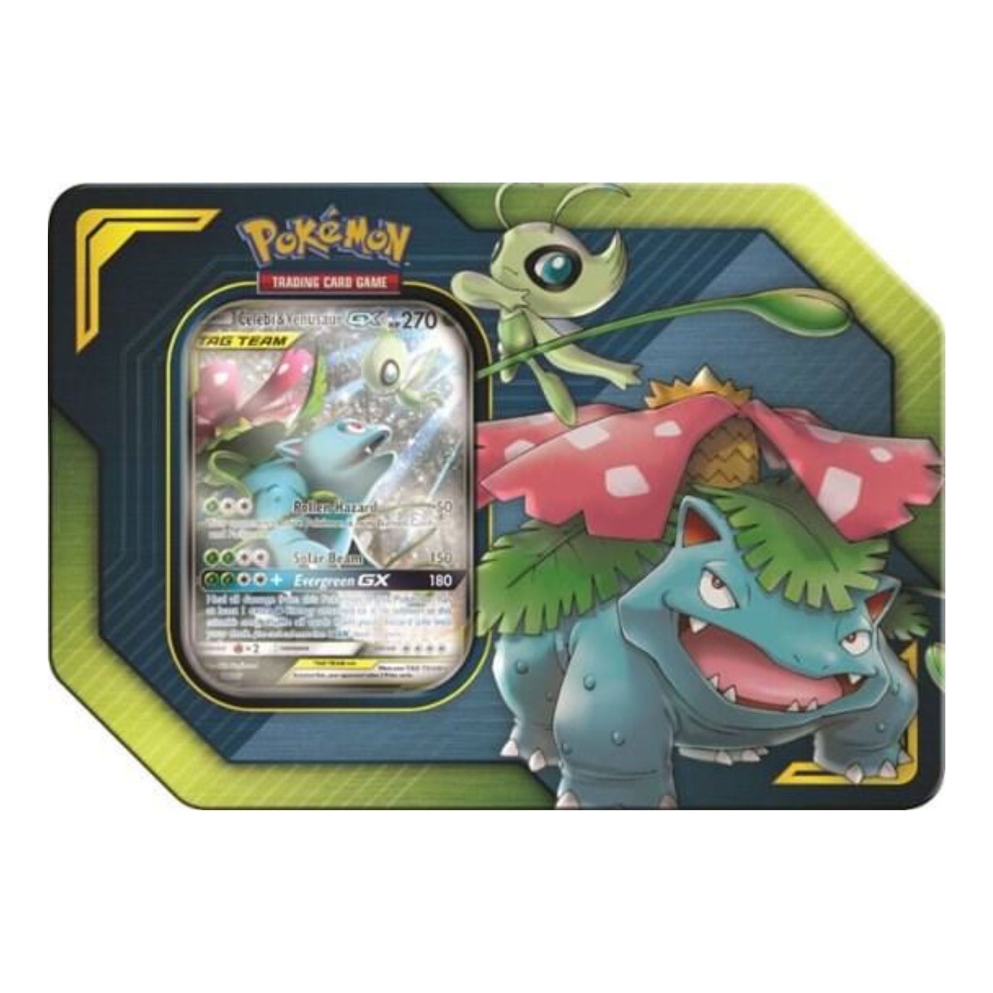 Pokemon Tag Team Celebi & Venusaur GX Tin