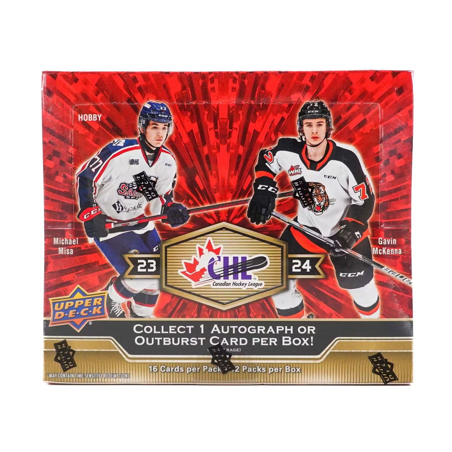2023/24 Upper Deck CHL Hockey Hobby Box - Trading Card Market