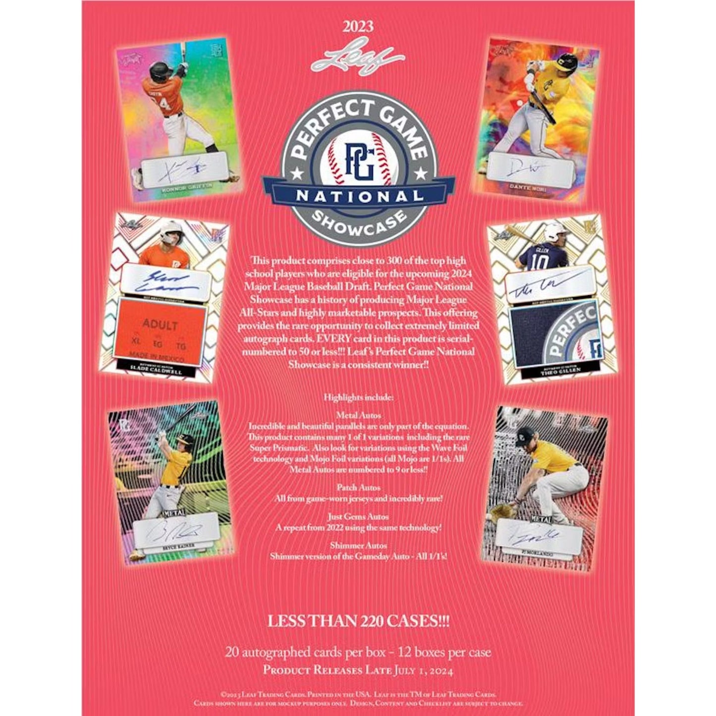 2023 Leaf Perfect Game National Showcase Baseball Hobby Box - Trading Card Market