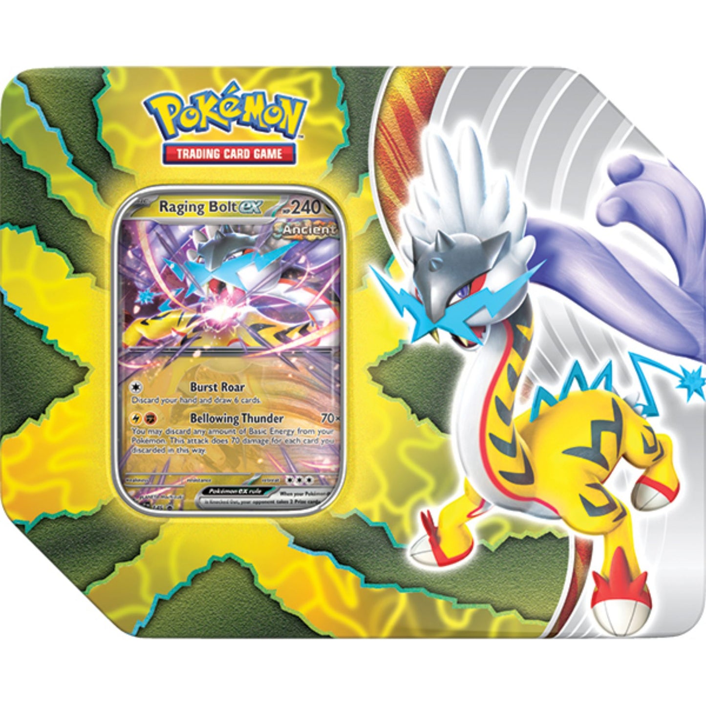Pokemon Paradox Destinies Raging Bolt Tin - Trading Card Market