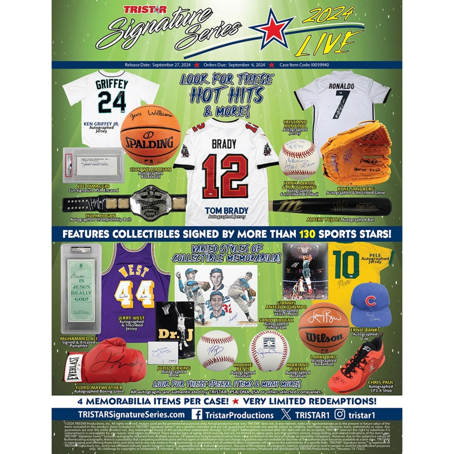 2024 TriStar Signature Series Live Multisport Hobby Box - Trading Card Market