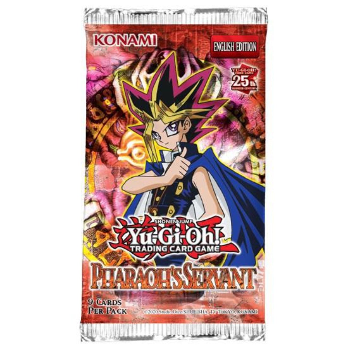 Yu - Gi - Oh Pharaohs Servant 25th Anniversary Edition Booster Pack - Trading Card Market