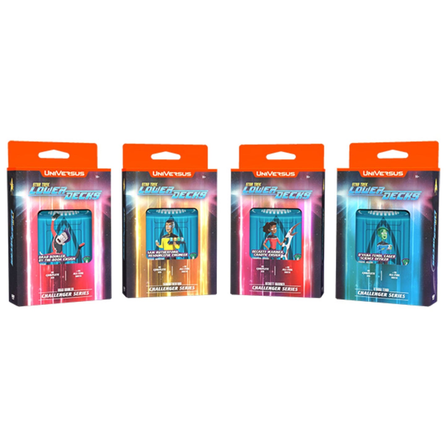 UniVersus Challenger Series Star Trek Lower Decks Display (4 Decks) - Trading Card Market