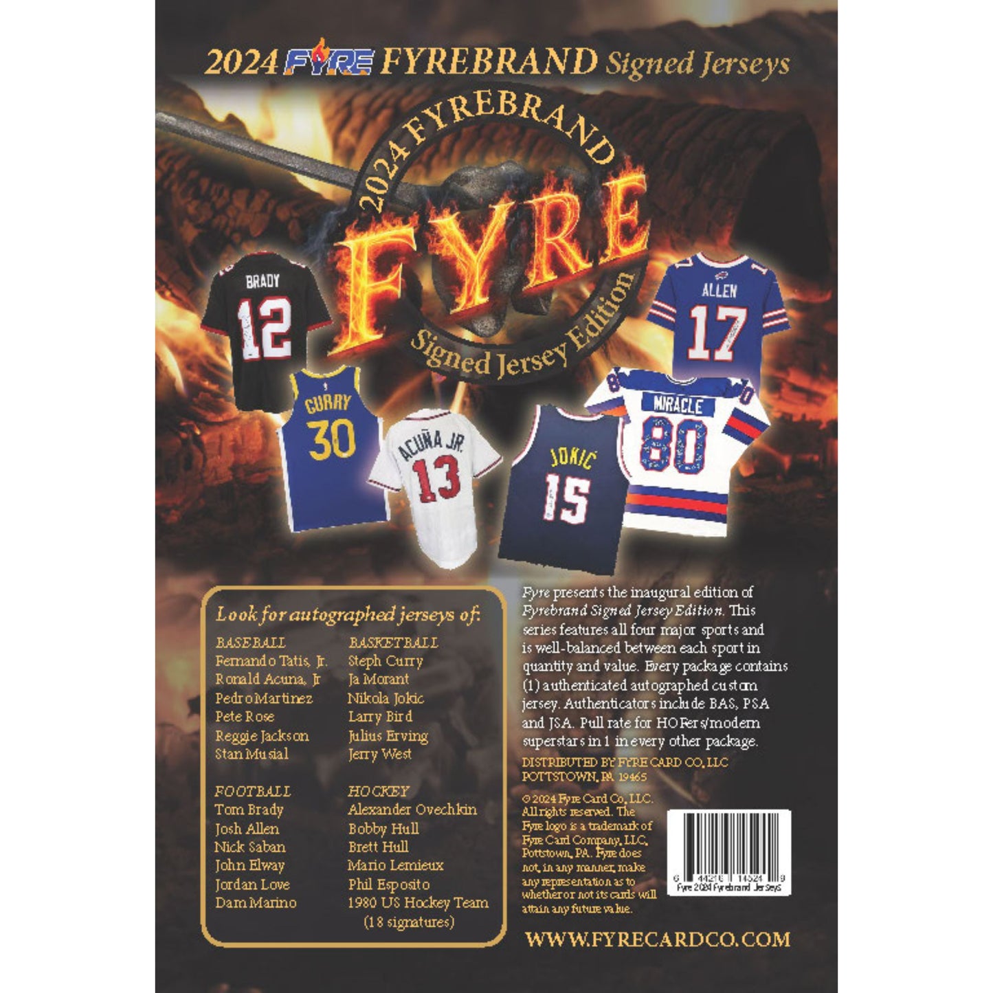 2024 Fyre Signed Jersey Multi - Sport Edition Hobby Box - Trading Card Market