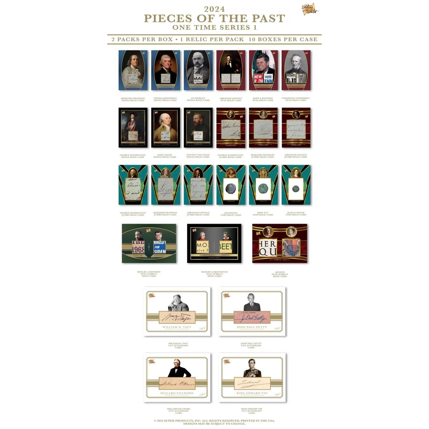 2024 Pieces of the Past One Time Edition Series 1 Hobby Box - Trading Card Market