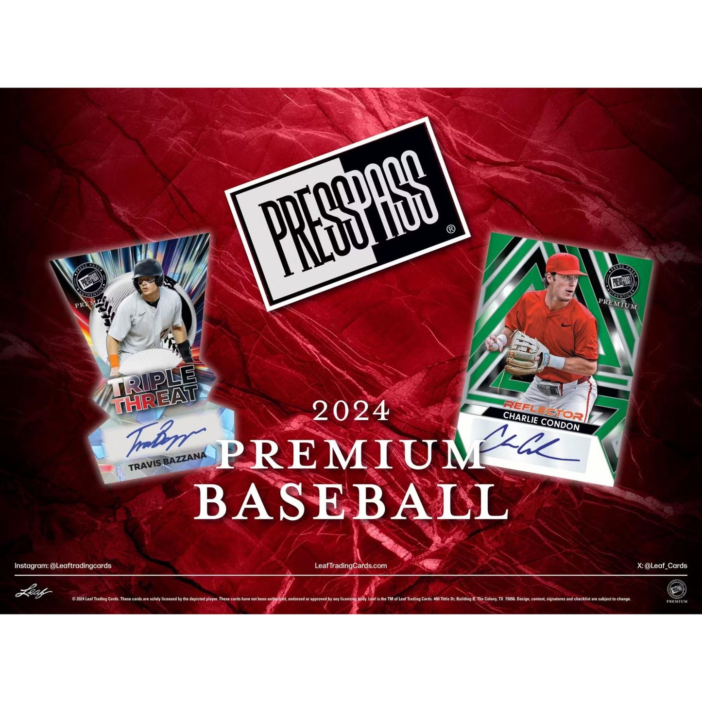 2024 Leaf Press Pass Premium Baseball Hobby Box - Trading Card Market