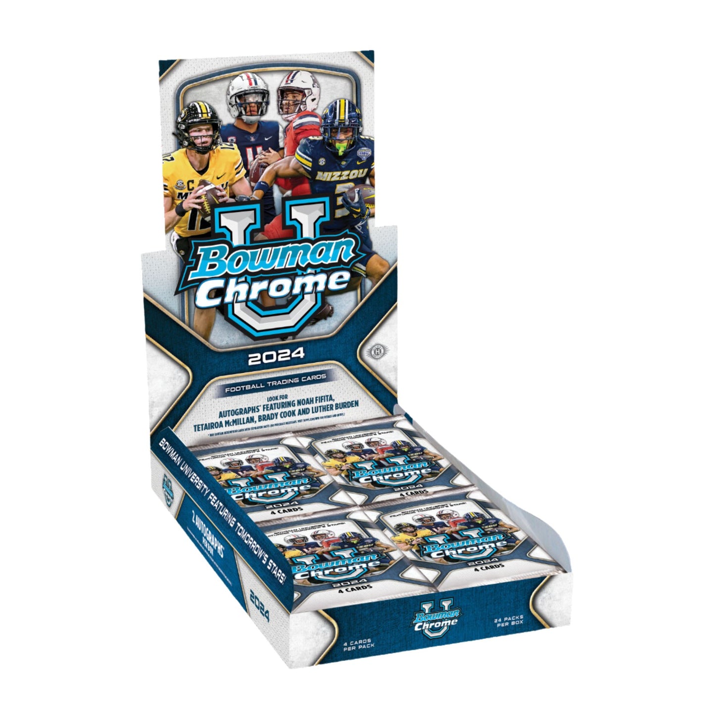 2024 Bowman Chrome University Football Hobby Box