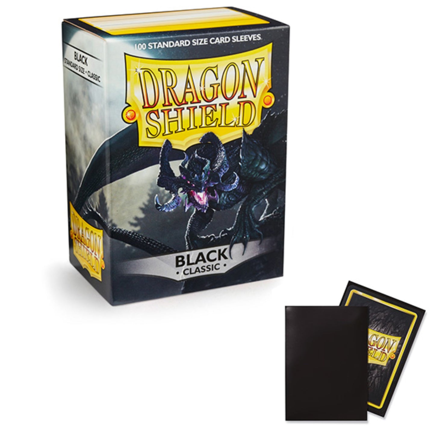 Dragon Shield Standard Classic Black Sleeves - Trading Card Market