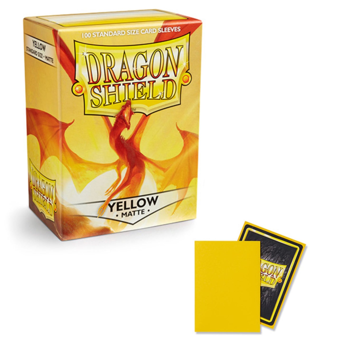 Dragon Shield Standard Matte Yellow Sleeves - Trading Card Market