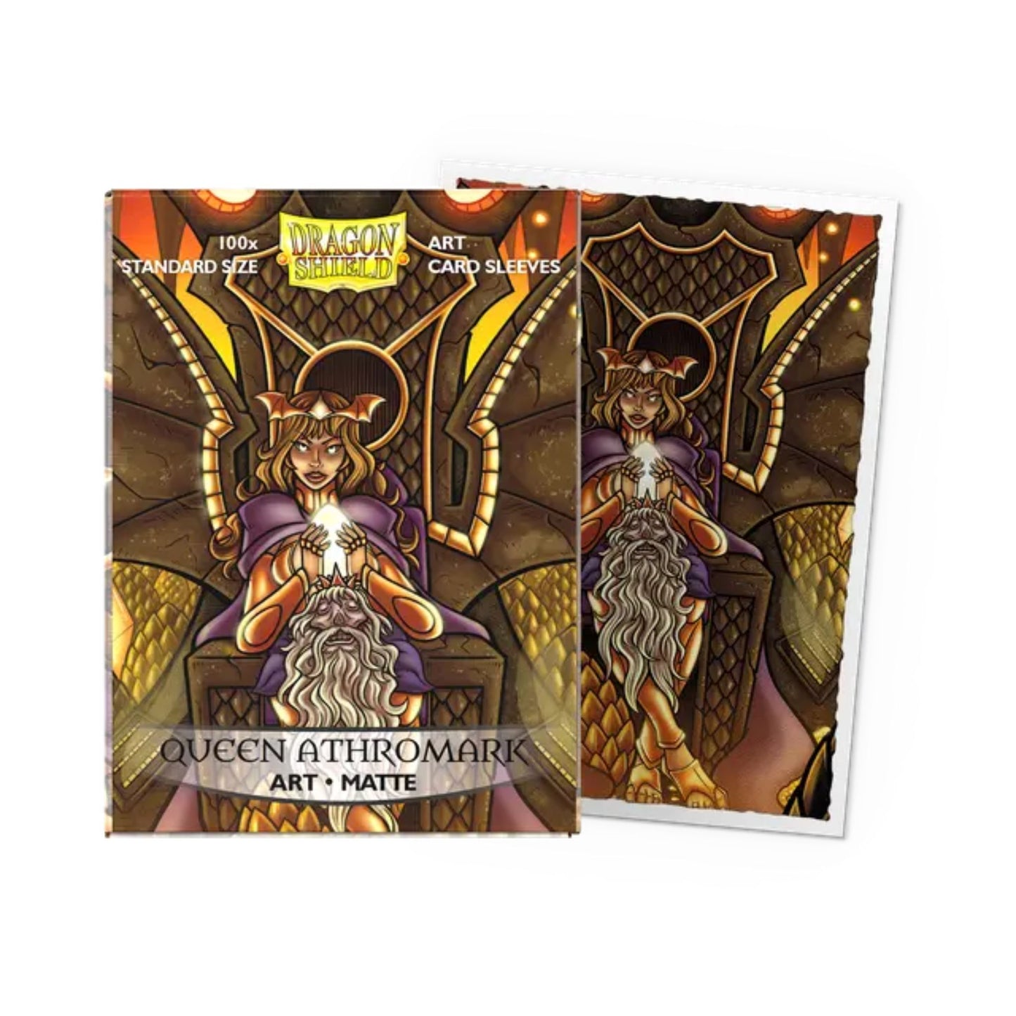 Dragon Shield Sleeves Standard Matte Queen Athromark Portrait Art - Trading Card Market