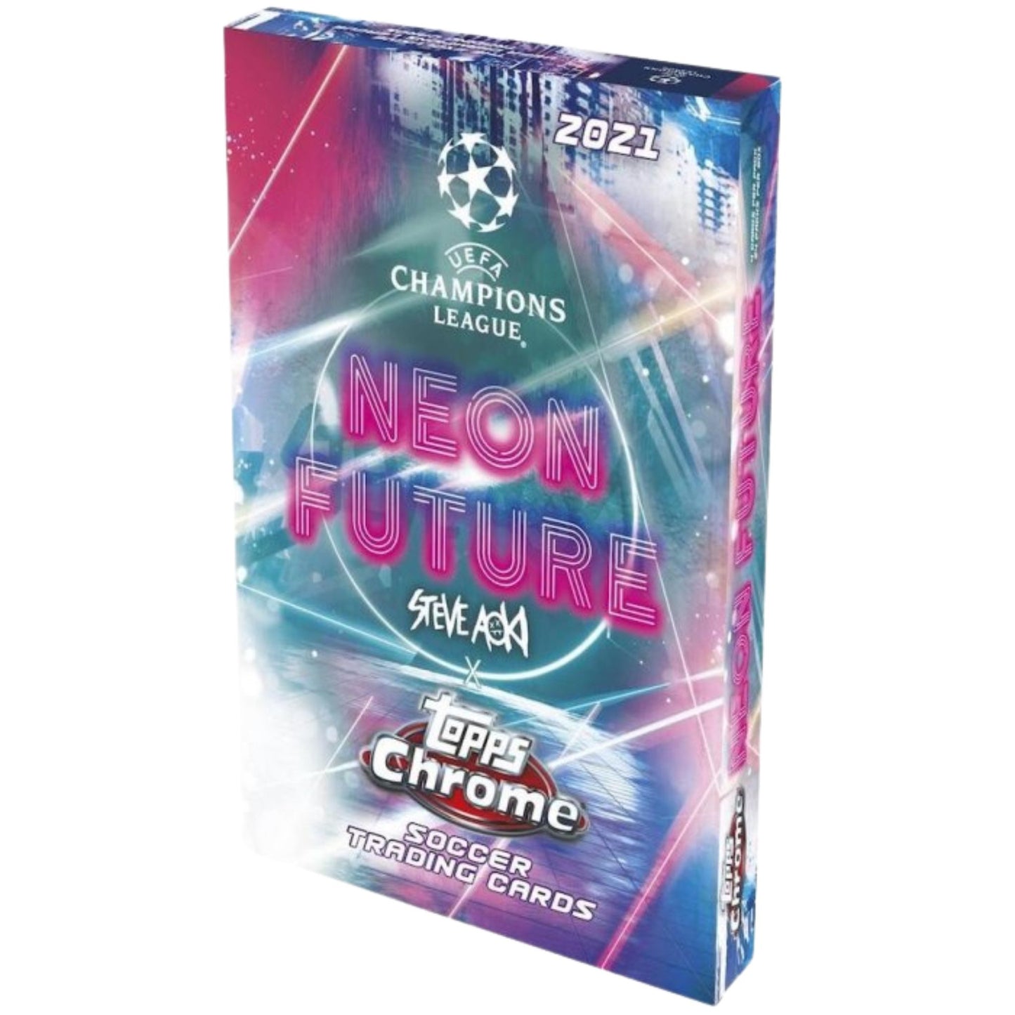 2020/21 Topps Chrome UEFA Champions League Steve Aoki X Neon Futures Soccer Hobby Box - Trading Card Market