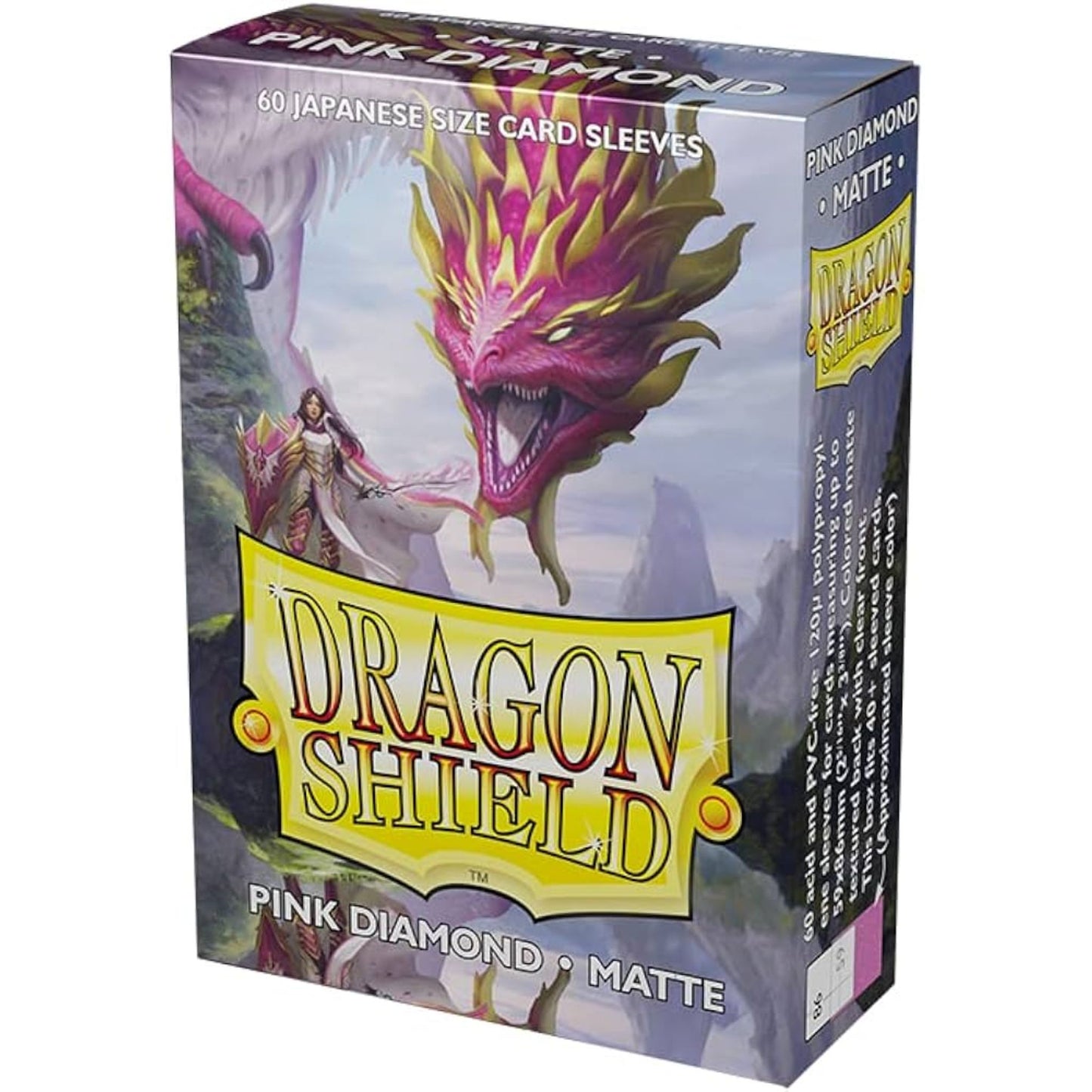 Dragon Shield Sleeves Japanese Matte Pink Diamond - Trading Card Market