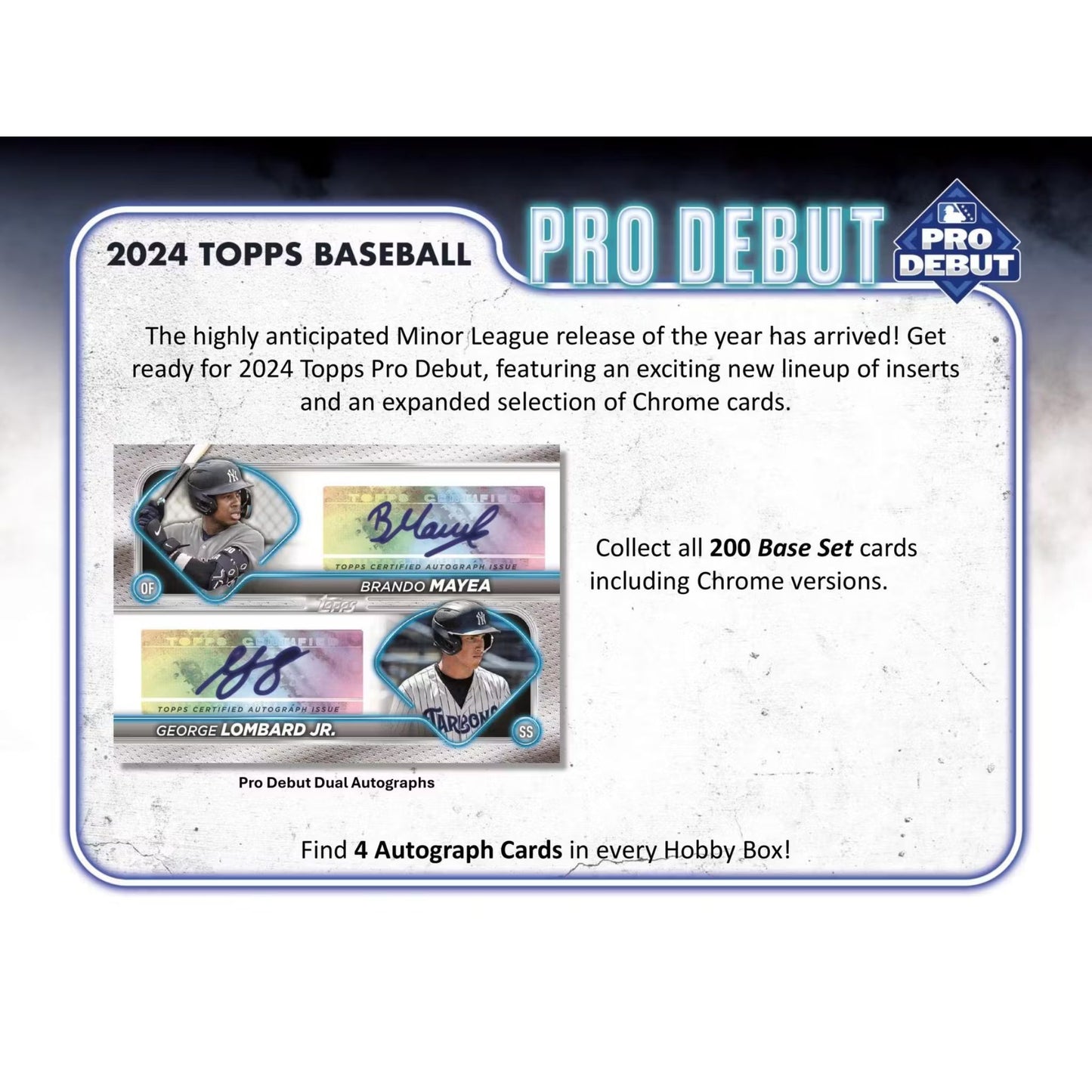 2024 Topps Pro Debut Baseball Hobby Box - Trading Card Market