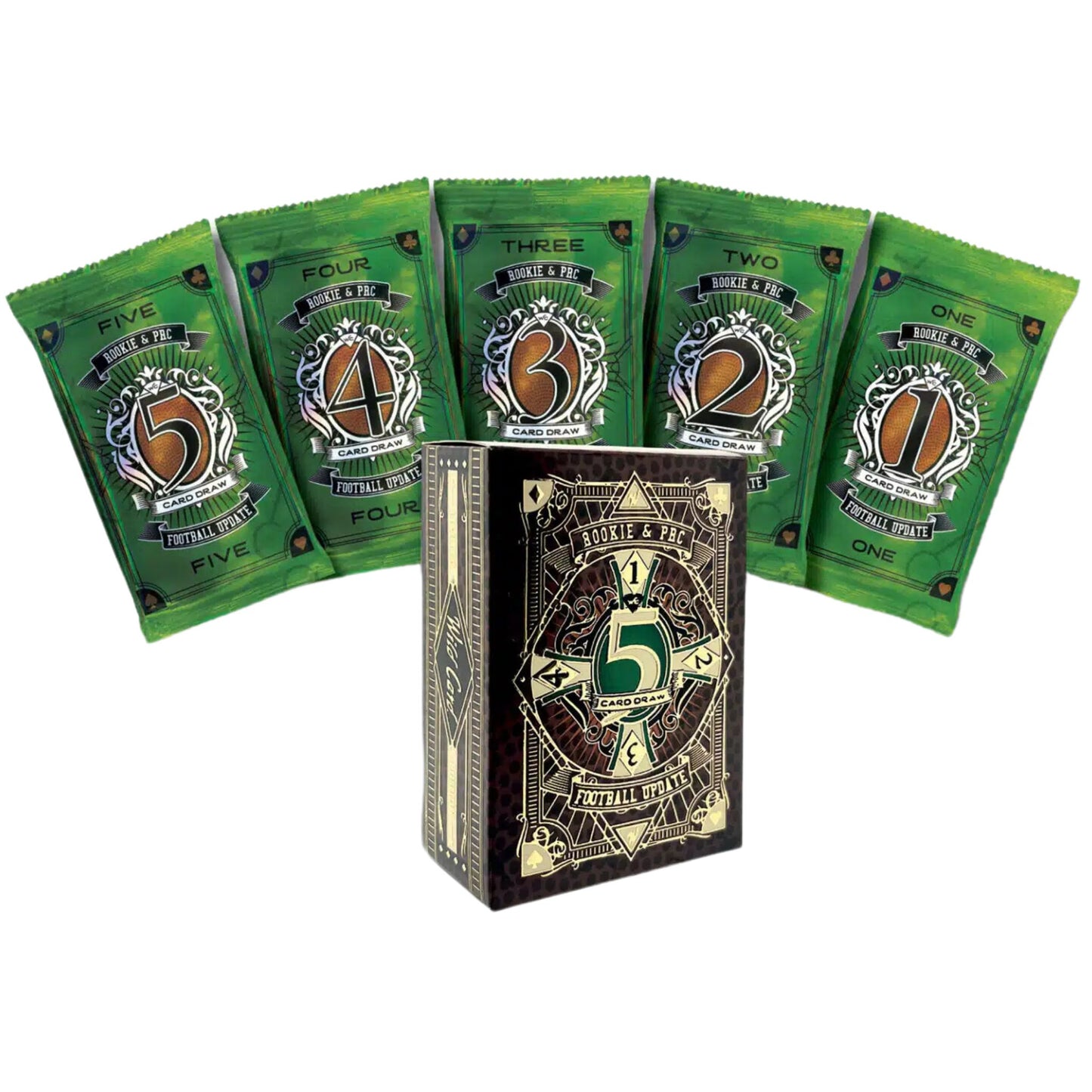 2024 Wild Card Five Card Draw Football Hobby Box