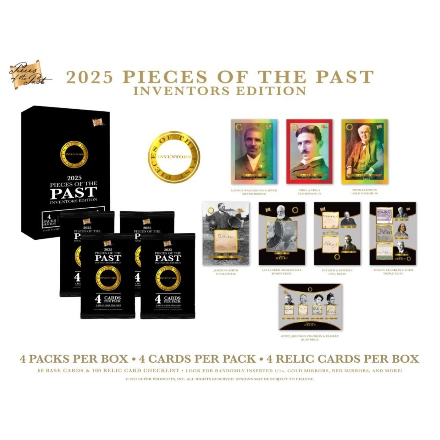 2025 Super Break Pieces of the Past Inventors Edition Hobby Box (Back - to - School Sale) - Trading Card Market