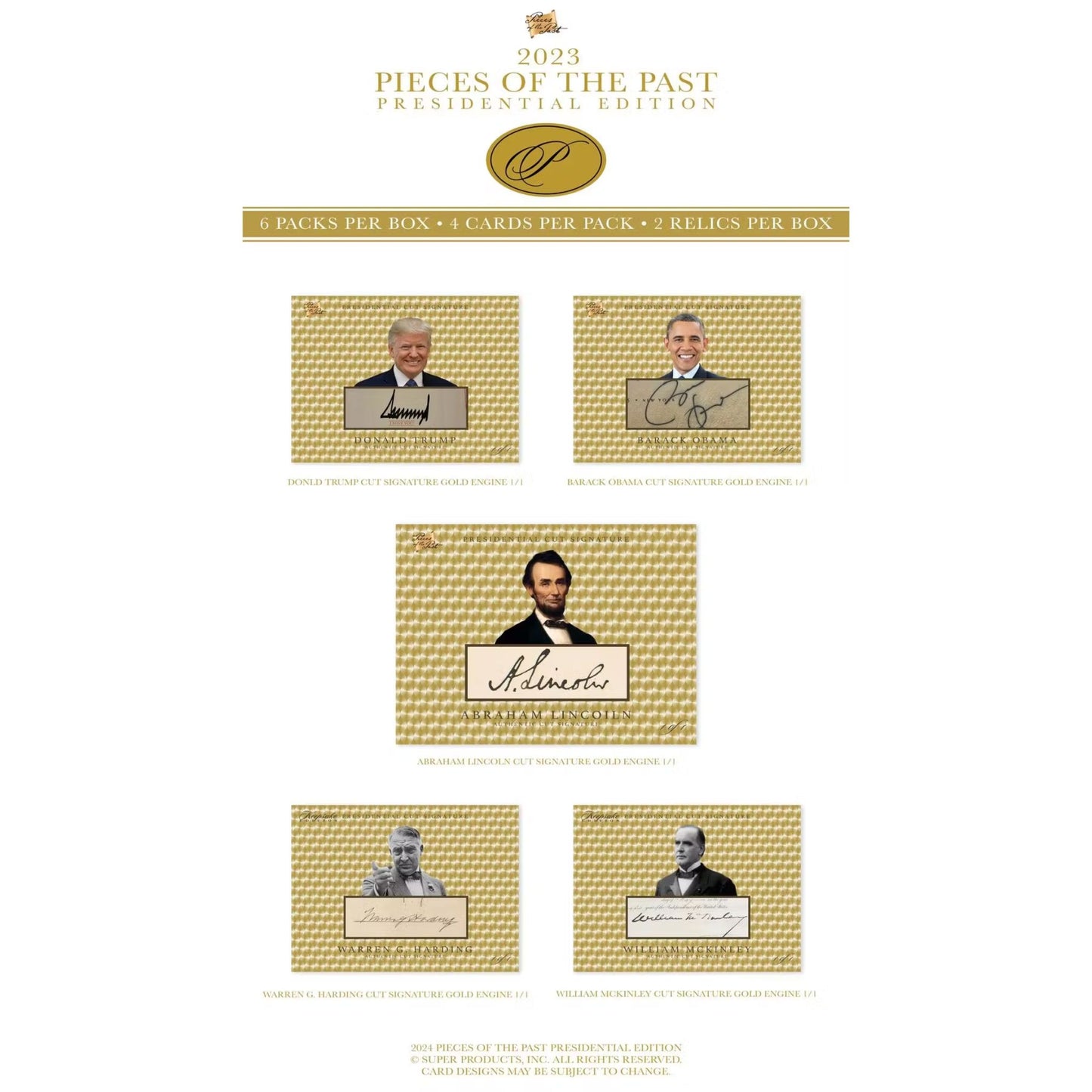 2023 Super Break Pieces of the Past Presidential Edition Box - Trading Card Market