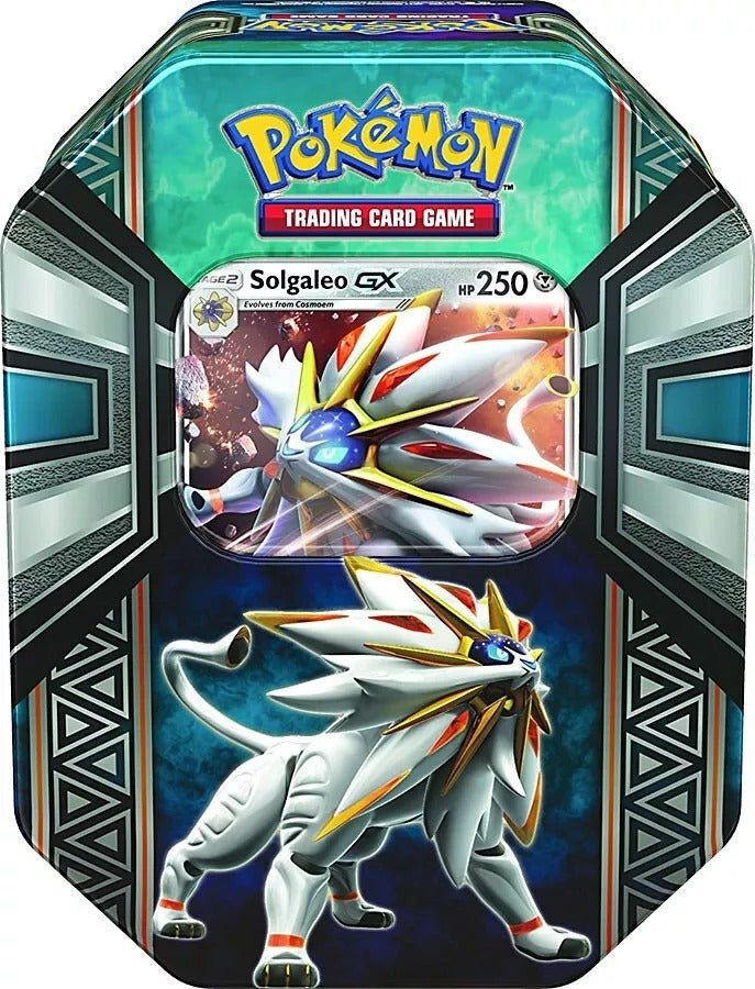 2017 Pokemon Legends of Alola GX Tin Set (Solgaleo) - Trading Card Market