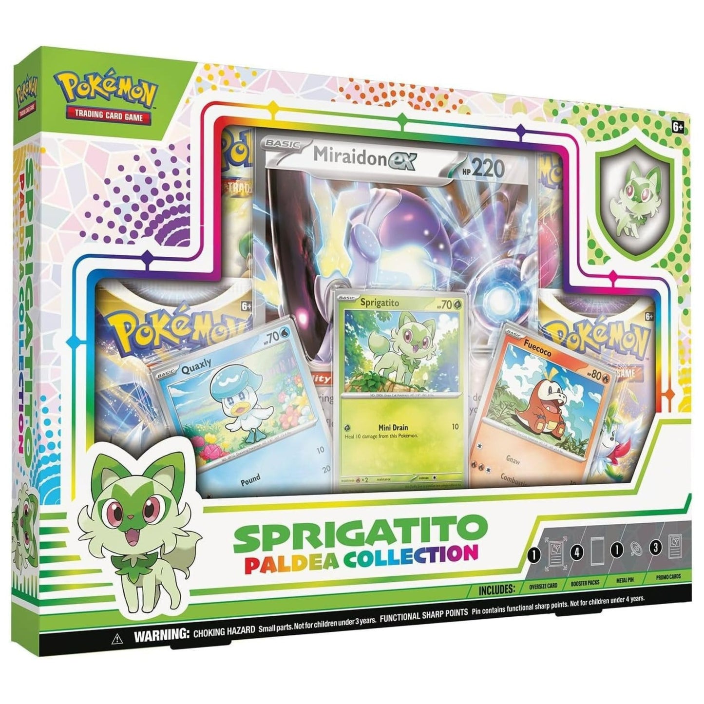 Pokemon Paldea Collection Sprigatito / Miraidon Ex