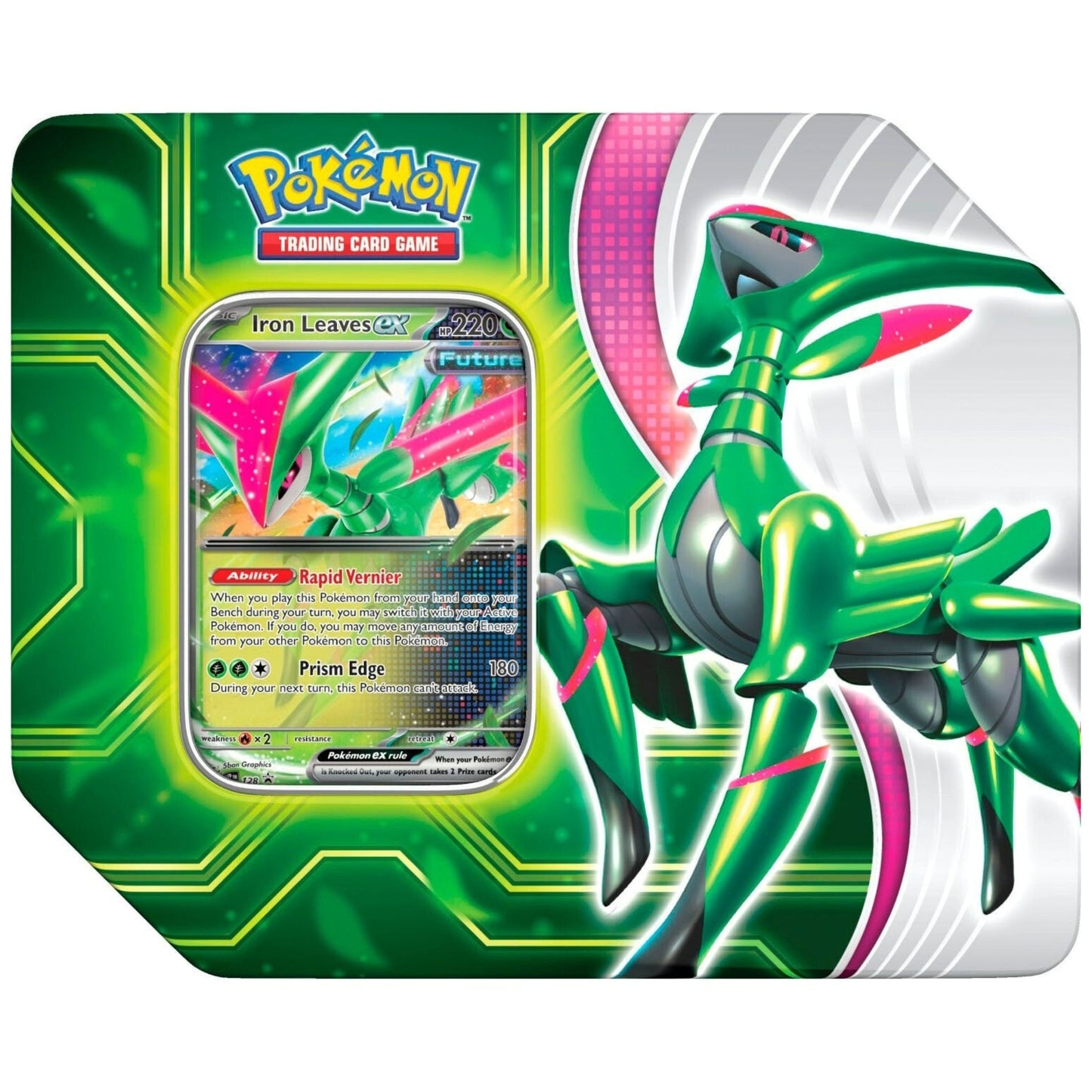 Pokemon Paradox Clash Tin (Iron Leaves Ex) - Trading Card Market