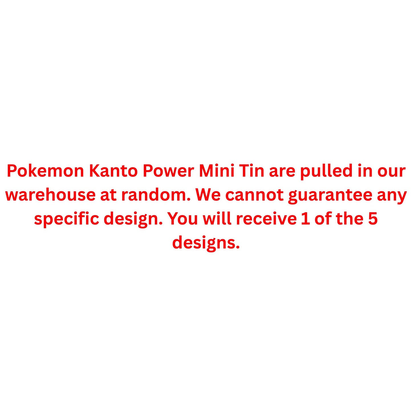 Pokemon Kanto Power Mini Tin - Trading Card Market