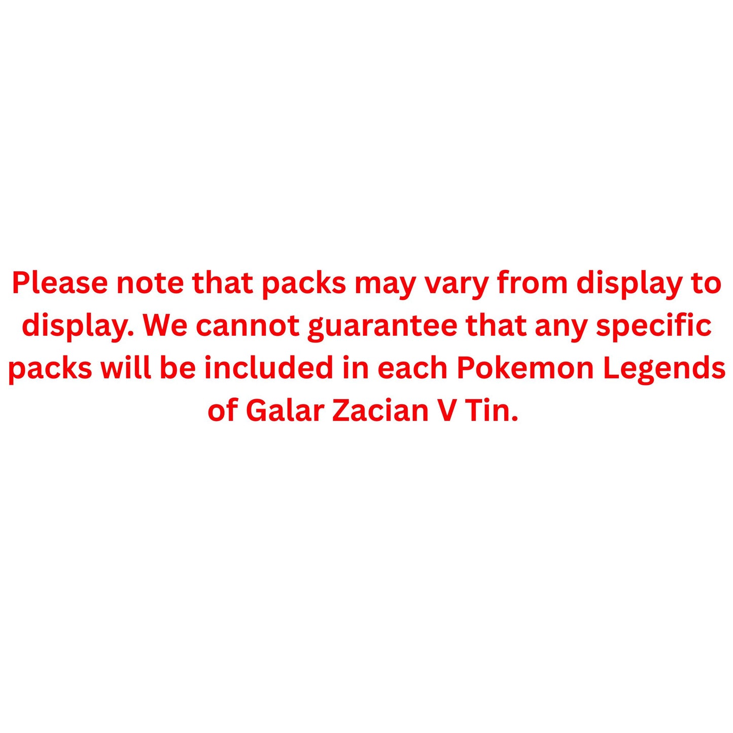 Pokemon Legends of Galar Zacian V Tin - Trading Card Market