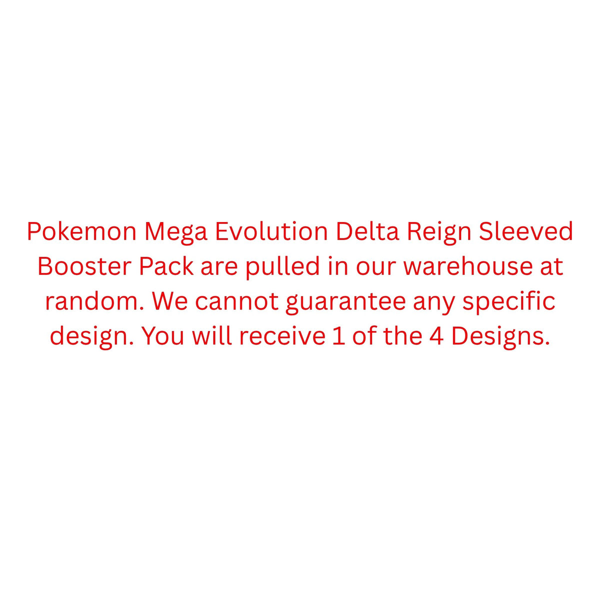Pokemon Mega Evolution Delta Reign Sleeved Booster Pack