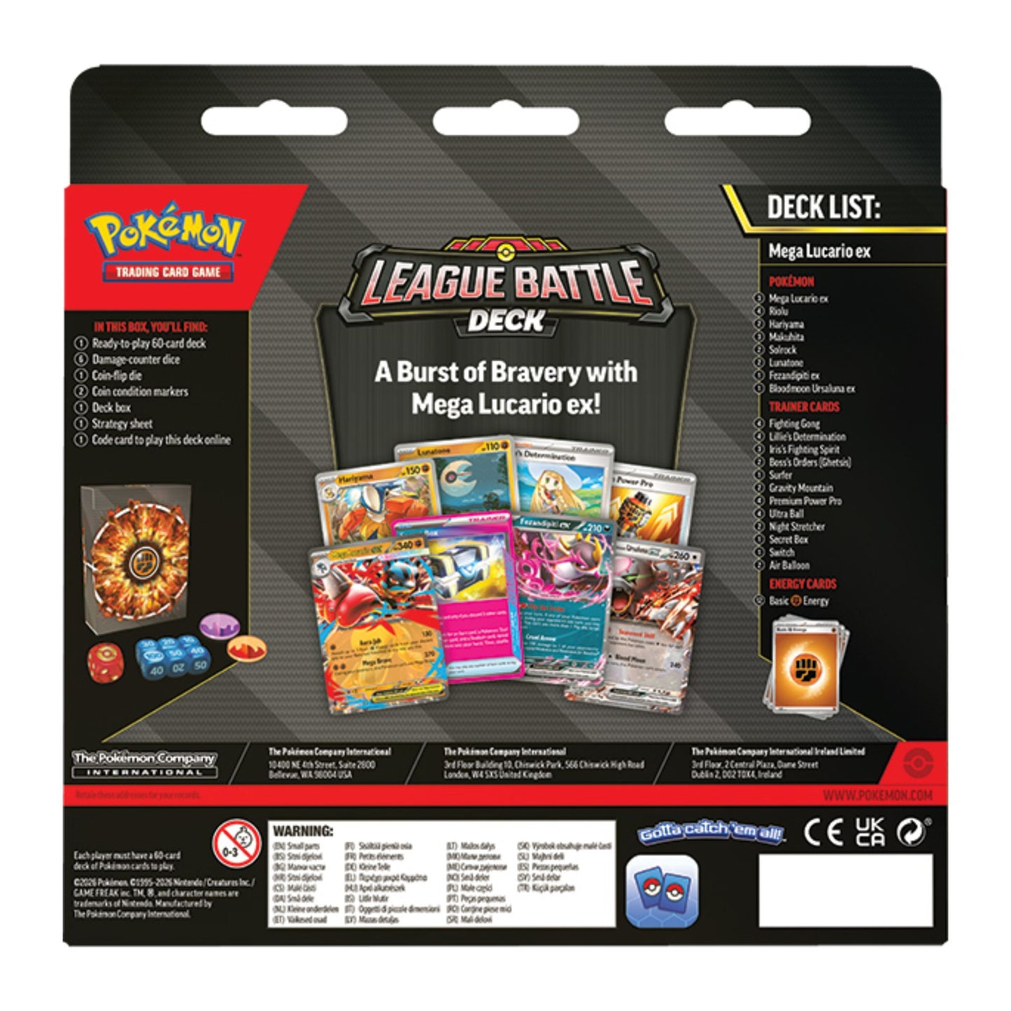 Pokemon Mega Lucario Ex League Battle Deck (Presell) - Trading Card Market