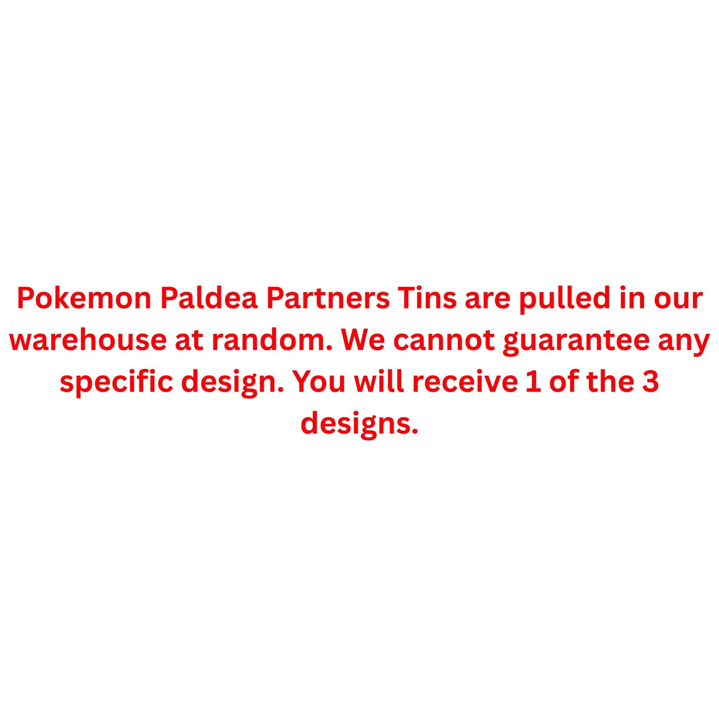 Pokemon Paldea Partners Tin - Trading Card Market