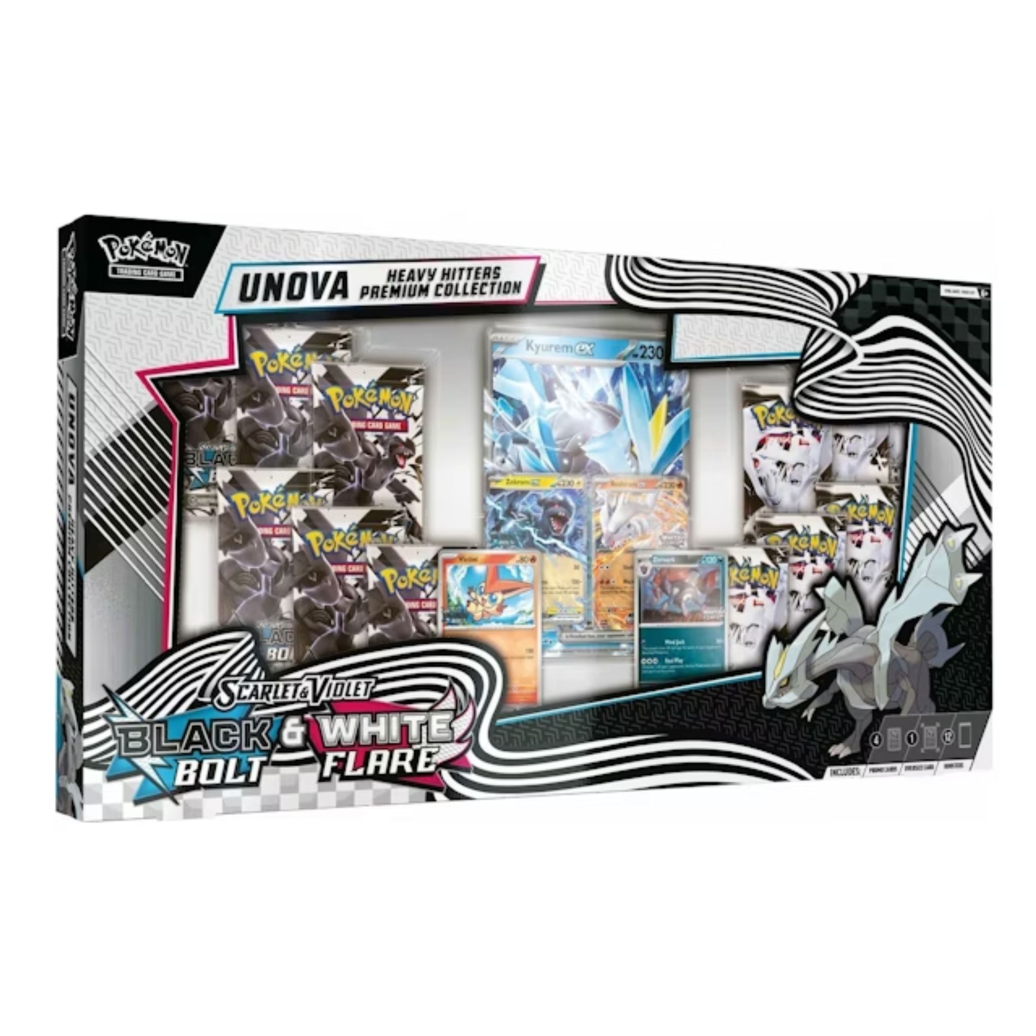 イーブイヒーローズセット＋BOX＋白銀＆漆黒＋シャイニースターV 5パック Pokemon Scarlet & Violet Black Bolt/White Flare Unova Heavy